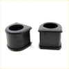 Black rubber front stabilizer shaft bushings with cylindrical shape and square base for Mitsubishi Delica 4WD 1988-1994