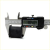 Black rubber front stabilizer shaft bushing being measured by digital caliper for toyota hilux 1979-1983