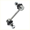 Silver metal front sway bar link rod joint set with black rubber bushings and hex nuts for toyota hilux 2005-2015