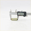 Front tension rod bush for datsun nissan 620 with brass finish metal shown measured at 40.13mm by digital caliper
