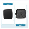 Black plastic front tow hook cover for Toyota RAV4 2009-2012 with rounded corners and molded interior details