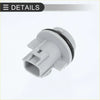 Front turn signal light socket plug for toyota 4runner with gray plastic and black rubber gasket shown from back side
