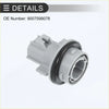 Gray plastic front turn signal light socket plug with black rubber gasket for toyota 4runner 2003-2009 back side
