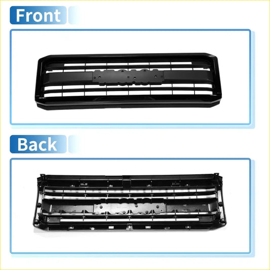 Front Upper Bumper Grille for Toyota Land Cruiser (2007-2012) Black - Exterior