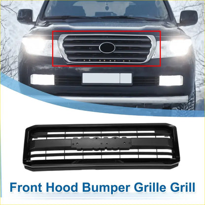 Front Upper Bumper Grille for Toyota Land Cruiser (2007-2012) Black - Exterior