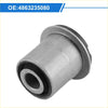 Front upper control arm bushing for toyota 4runner with silver metal body and black rubber seal