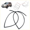 Black rubber weather stripping seals for front upper windshield moulding on nissan x-trail 2000-2007 windows