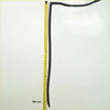 Black rubber weather stripping seal 86 cm long for front upper windshield moulding nissan x-trail t30 2000-2012