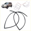 Black rubber weather stripping seals for nissan x-trail front upper windshield moulding t30 2000-2012 shown from back side
