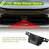 Black plastic front view camera with 170-degree wide-angle lens for Toyota Asian Dragon 2019-2022 vehicles