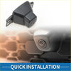 Black plastic rear view camera with mounting bracket for front view use on toyota rav4 2013-2019 model