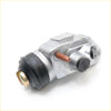 Silver metal front wheel brake cylinder for datsun nissan 520 521 620 720 j15 with black seals and copper pin