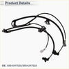 Black front wheel brake pad wear sensor assembly with multiple wiring harnesses for toyota prius 2004 to 2009
