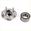 Silver metallic front wheel hub bearing assembly for discovery sport range rover evoque shown from back side