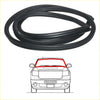 Black rubber weatherstrip for front windscreen use on mazda familia presto 1200 1300 wagon 1968-1977 shown from back side