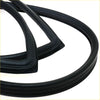 Black rubber front windscreen weather stripping for toyota hilux 1983-1988 with smooth flexible texture and reinforced edges