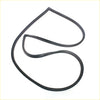 Black rubber front windscreen seal with smooth flexible edges shaped in a loop for mazda familia m1000 1963-1968