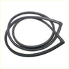 Black rubber front windscreen seal for mazda familia m1000 1963-1968 with smooth textured surface and reinforced corners