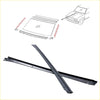 Black metal front bumper cover trim strips for classic nissan pathfinder terrano 1986-1995 front windshield side molding