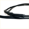 Black rubber weather stripping seal for front windshield upper center molding on nissan ad resort sentra