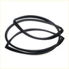 Black rubber front windshield weatherstrip seal for Mitsubishi Delica L300 van 1986-1994 use