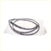 Black rubber front windshield weatherstrip for mitsubishi galant wrapped in clear plastic packaging