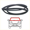 Black rubber front windshield weatherstrip for mitsubishi galant and chrysler valiant sealing car windows