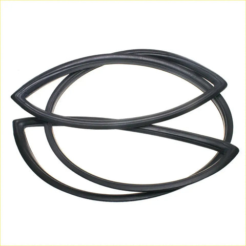 Black rubber front windshield weatherstrip seal made for mitsubishi l300 delica 1986-1994 automotive windows