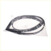 Black rubber front windshield weatherstrip seal for mitsubishi triton l020 dodge ram 50 in clear plastic bag