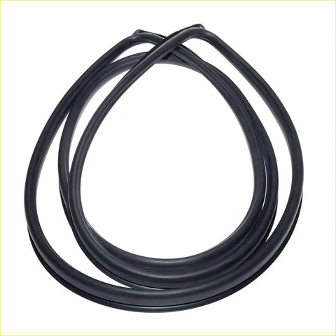 Black rubber front windshield weatherstrip coiled loop for Nissan Caravan Homy 1993-2001