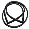 Black rubber gasket seal flexible durable front windshield weatherstrip for Nissan Datsun 520 521 1968-1973