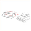 Front windshield weatherstrip with red frame for vintage nissan datsun 720 king cab 1980-1986 sedan