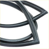 Black rubber front windshield weatherstrip for Nissan Datsun Bluebird 510 1500 with smooth flexible texture and reinforced edges