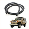 Black rubber front windshield weatherstrip seal for vintage nissan datsun patrol g60 1960-1980 vehicles