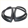 Black rubber front windshield weatherstrip for Nissan Datsun Sunny B110 1200 sedan 1970-1973 designed for automotive use