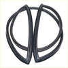 Black rubber front windshield weatherstrip seals for nissan datsun sunny b110 1200 sedan 1970-1973