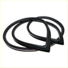 Black rubber front windshield weatherstrip for toyota hilux rn10 1968-1972 with smooth flexible glossy finish