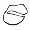 Black rubber front windshield weatherstrip molding for Nissan Patrol Safari Y60 GQ II 1987-1997 shown from back side