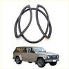 Black rubber front windshield weatherstrip molding gasket for Nissan Patrol Safari Y60 GQ II 1987-1997