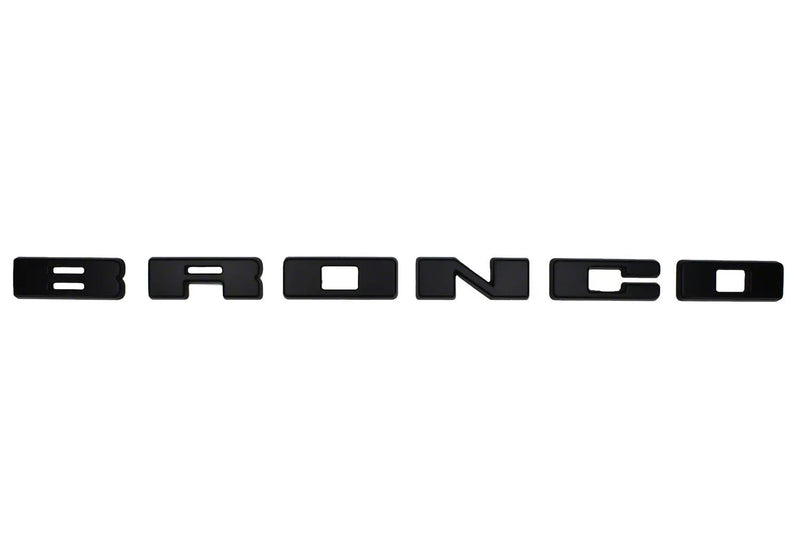 Ford Racing Grille Lettering Overlay Kit - Black (Bronco 21+)