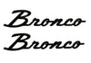 Ford Racing Classic Script Fender Badge Kit - Gloss Black (Bronco 21-24)