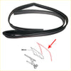 Black rubber weatherstrip front door glass run channel for mitsubishi triton l200 strada 1996-2006 car window seal