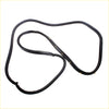Front right rear door weatherstrip for mitsubishi galant eterna sedan 1980-1984 black rubber with gold metal fasteners
