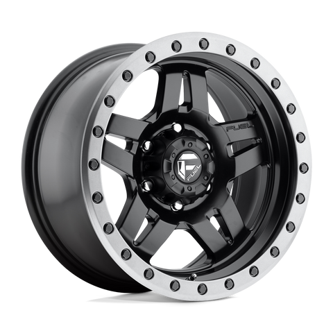 Fuel Anza D557 16x8 6x139.7 +1mm Matte Black Graphite Bead Ring
