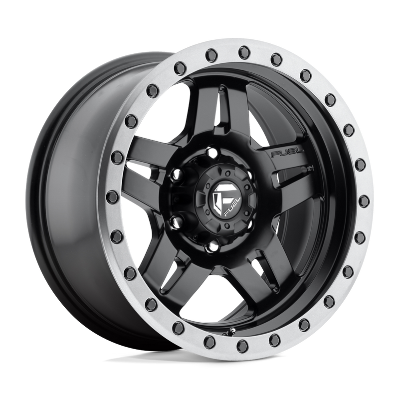 Fuel Anza D557 16x8 6x139.7 +1mm Matte Black Graphite Bead Ring