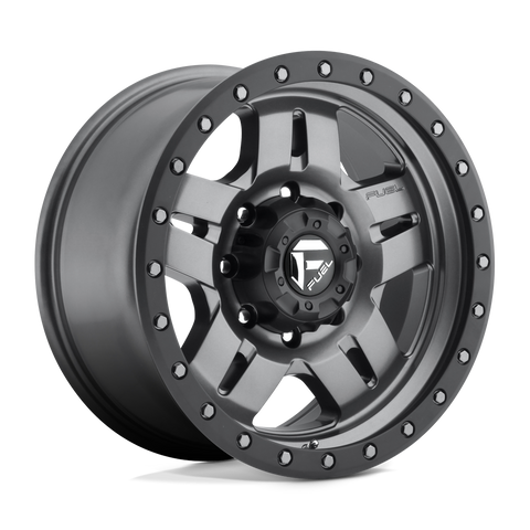 Fuel Anza D558 Matte Gunmetal Black Bead Ring