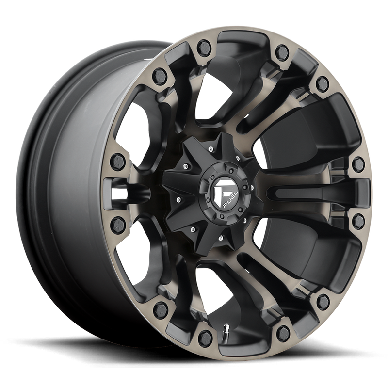 Fuel Vapor D569 17x9 6x139.7 +20mm Matte Black Double Dark Tint