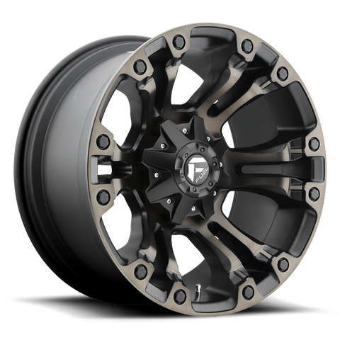 Fuel Vapor D569 17x9 6x139.7 +20mm Matte Black Double Dark Tint