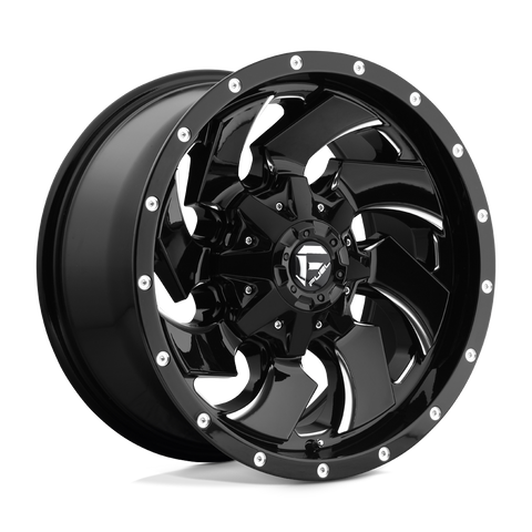 Fuel Cleaver D574 20x9 5x139.7/5x150 +20mm Gloss Black Milled