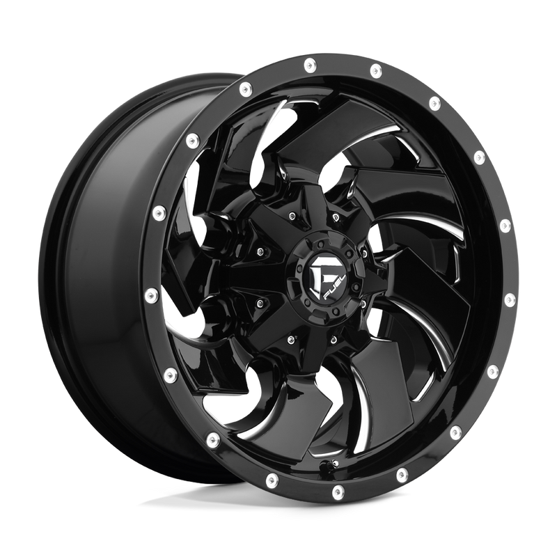 Fuel Cleaver D574 20x9 5x139.7/5x150 +20mm Gloss Black Milled